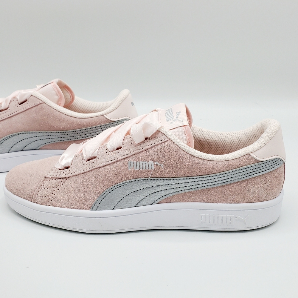 Puma Smash V2 Pink Ribbon Junior Sneakers